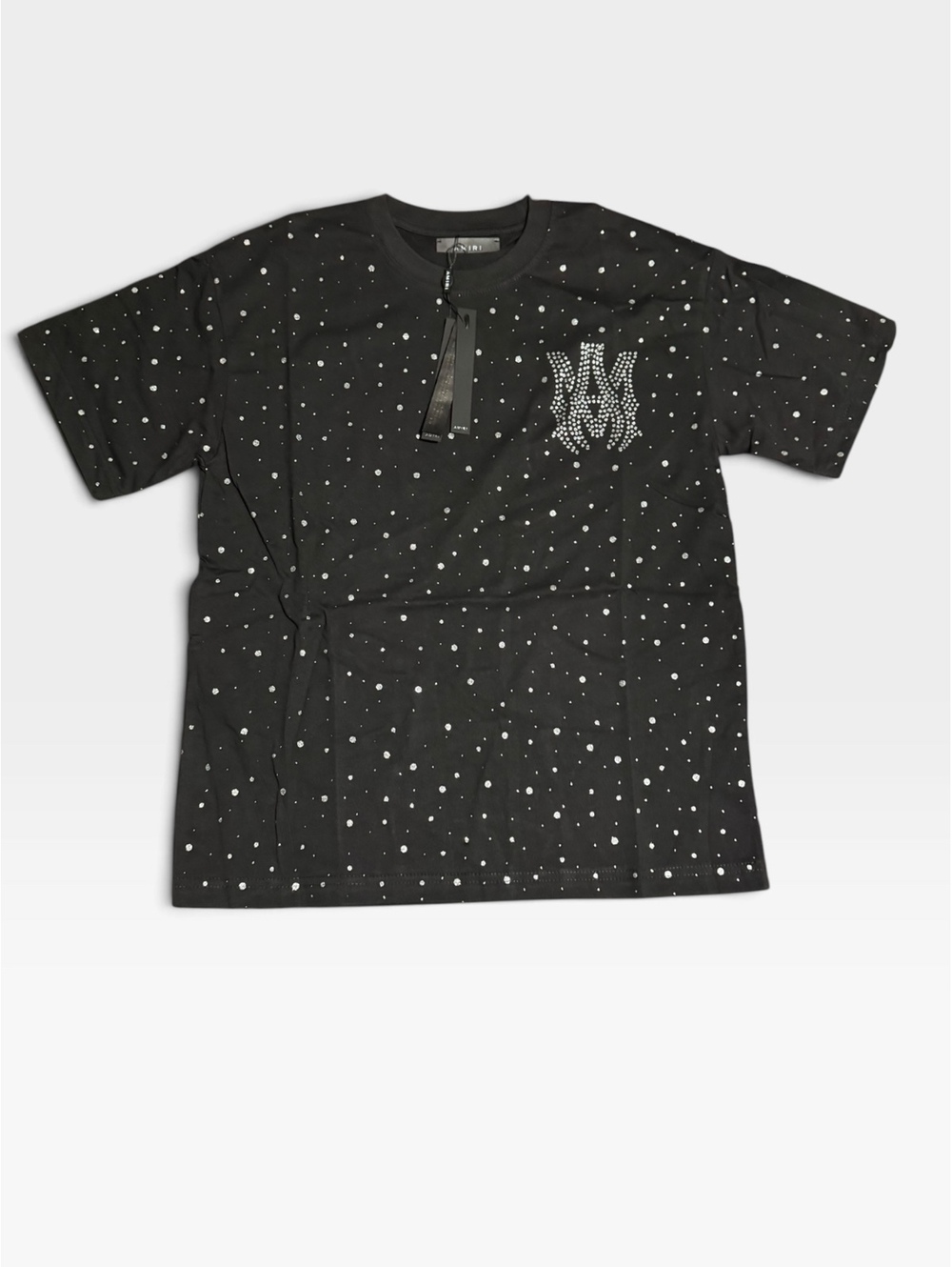 Amiri studded black T-shirt